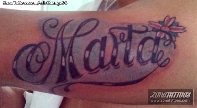 Tattoo of Marta, Names, Letters