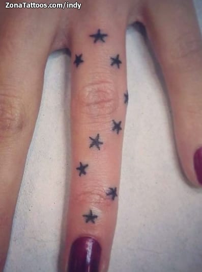 Tattoo photo Stars, Fingers, Tiny