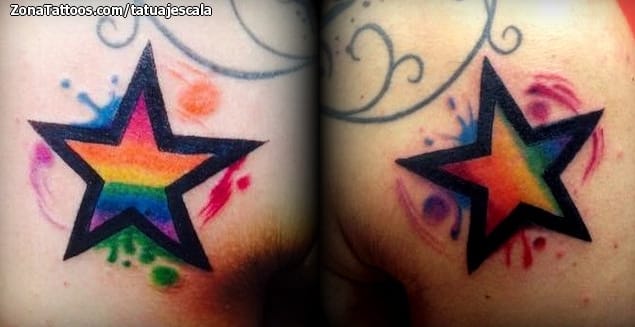 Tattoo photo Stars, Spots