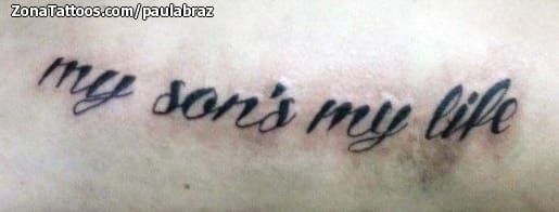 Foto de tatuaje Letras, Frases