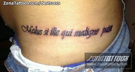 Foto de tatuaje Letras, Frases