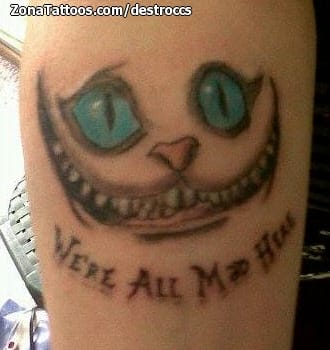 Foto de tatuaje Cheshire, Gatos, Animales