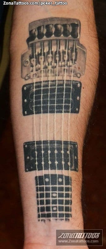 Foto de tatuaje Guitarras, Antebrazo