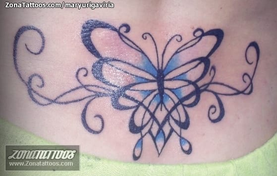 Foto de tatuaje Mariposas, Insectos, Filigranas