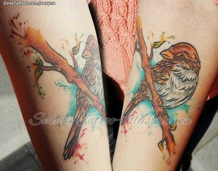 Foto de tatuaje Aves, Animales