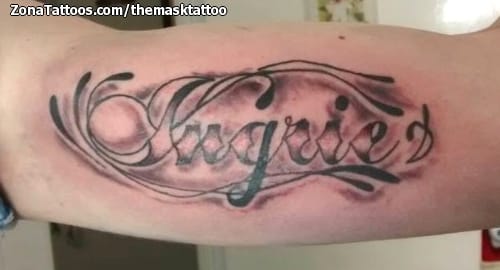 Foto de tatuaje Nombres, Letras