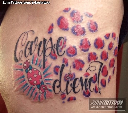 Tattoo photo Spots, Carpe Diem, Candy