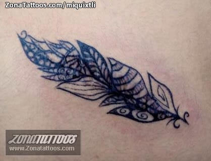 Foto de tatuaje Plumas