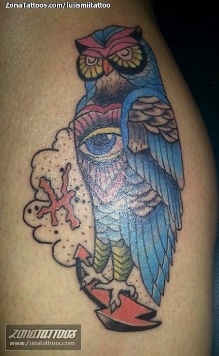 Tattoo photo Owls, Birds, Animals