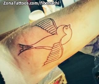 Foto de tatuaje Animales, Aves, Golondrinas