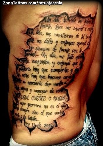 Foto de tatuaje Letras, Frases, Grietas