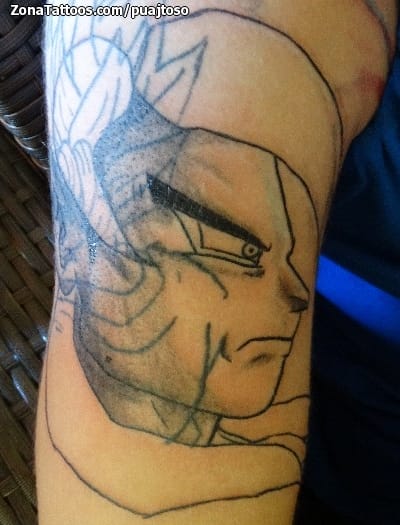 Foto de tatuaje Dragon Ball, Manga, Cover Up