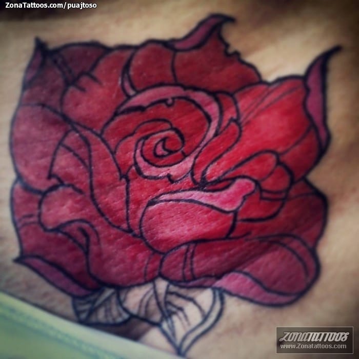 Foto de tatuaje Cover Up, Rosas, Flores