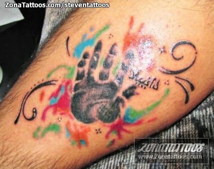 Tattoo photo Hands, Spots, Flourish