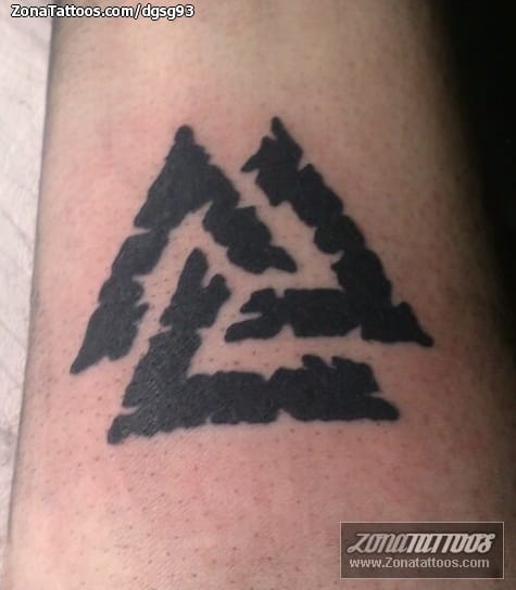 Tattoo photo Runes, Symbols, Triangles