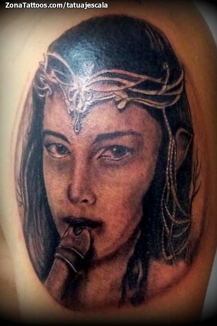 Foto de tatuaje Elfos, Fantasía, Rostros