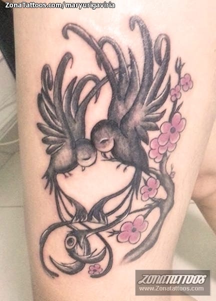 Tattoo photo Birds, Trees, Animals