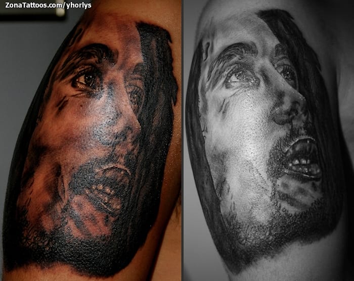 Foto de tatuaje Bob Marley, Rostros, Personas