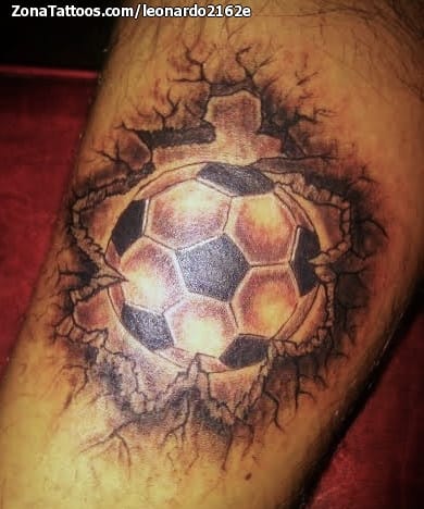 Tattoo photo Sports, Cracks, Soccer-Football