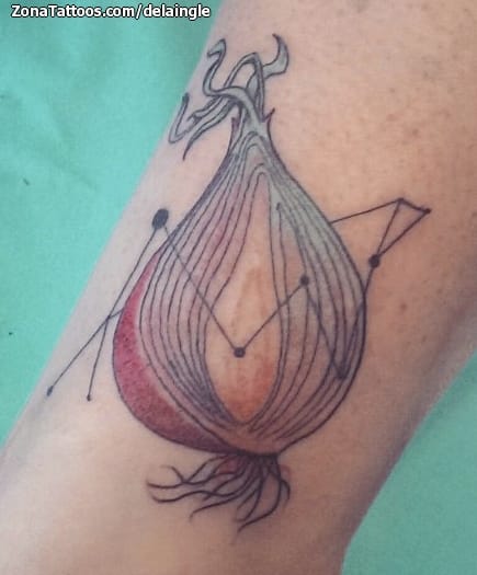 Foto de tatuaje Verduras, Geométricos