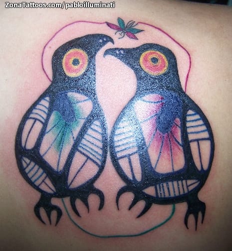 Foto de tatuaje Aves, Animales