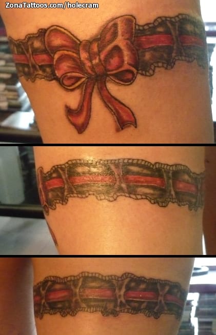 Tattoo photo Ribbons, Garterbelts