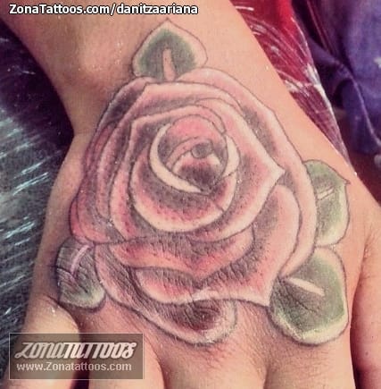 Foto de tatuaje Flores, Rosas, Mano