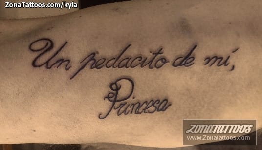 Tattoo photo Messages, Letters