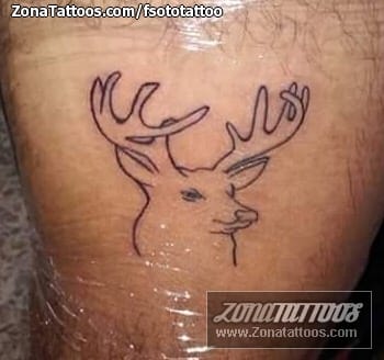 Foto de tatuaje Ciervos, Animales