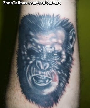 Tattoo photo Animals, Gorillas