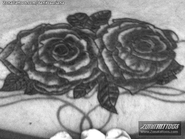 Foto de tatuaje Rosas, Cover Up, Flores