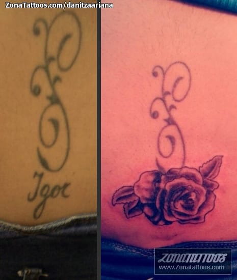 Tattoo photo Cover Up, Roses, Flowers