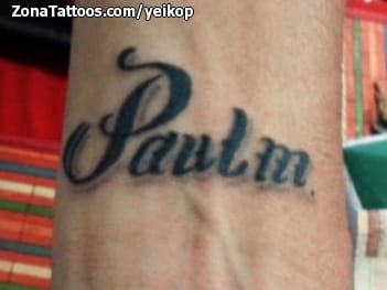 Tattoo photo Names, Letters