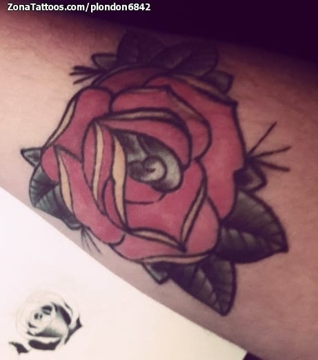 Tattoo photo Roses, Flowers