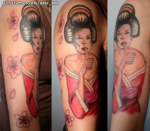 Foto de tatuaje Geishas, Orientales