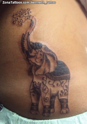 Tattoo photo Elephants, Animals