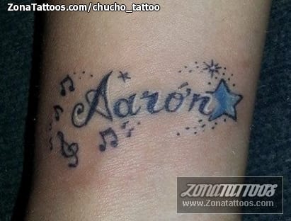 Tattoo photo Aarón, Names, Animals