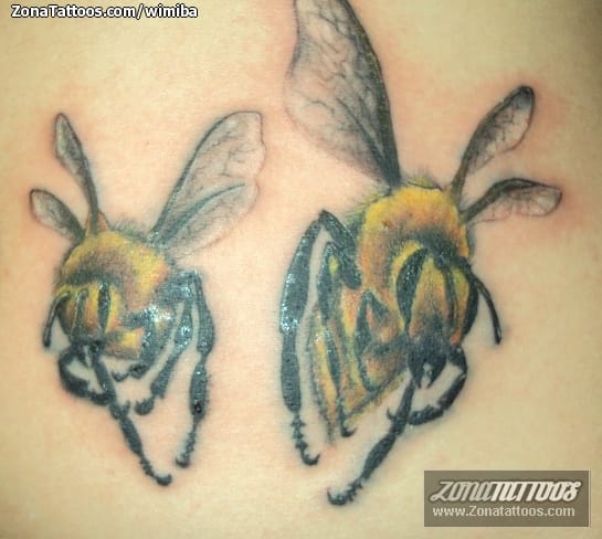 Tattoo photo Bees, Insects