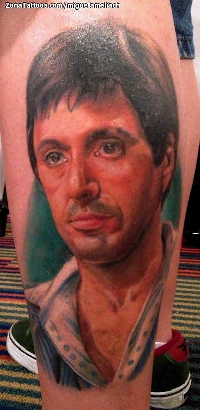 Foto de tatuaje Al Pacino, Retratos, Rostros