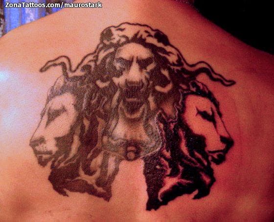 Foto de tatuaje Leones, Animales, Aldabas