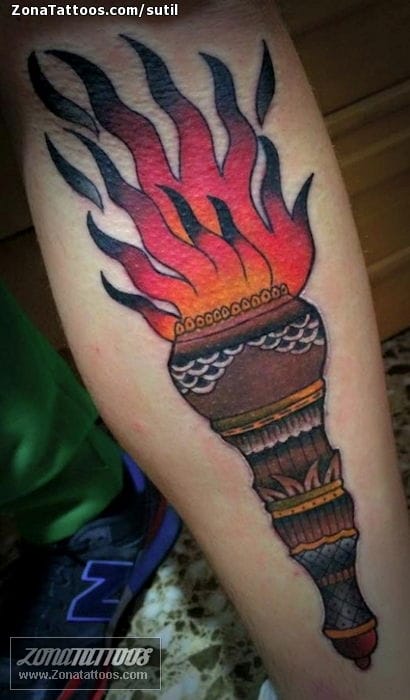 Tattoo photo Torches, Fires, Llamas