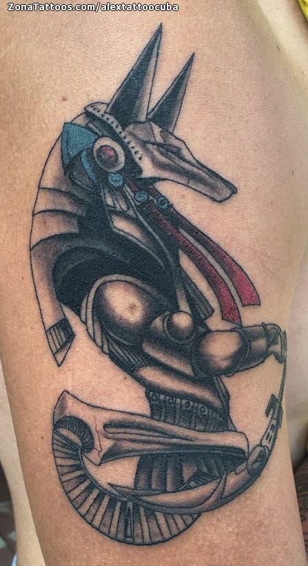 Tattoo photo Anubis, Egyptian