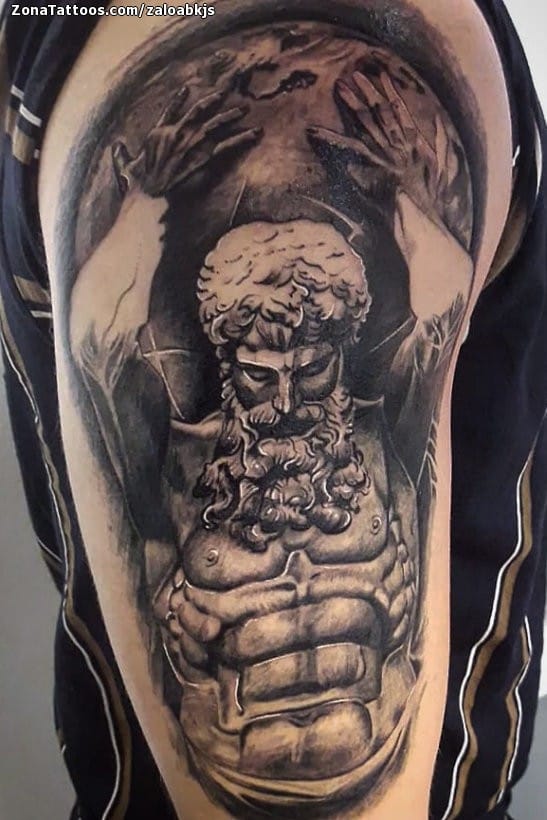 Tattoo photo Sculptures, Shoulder