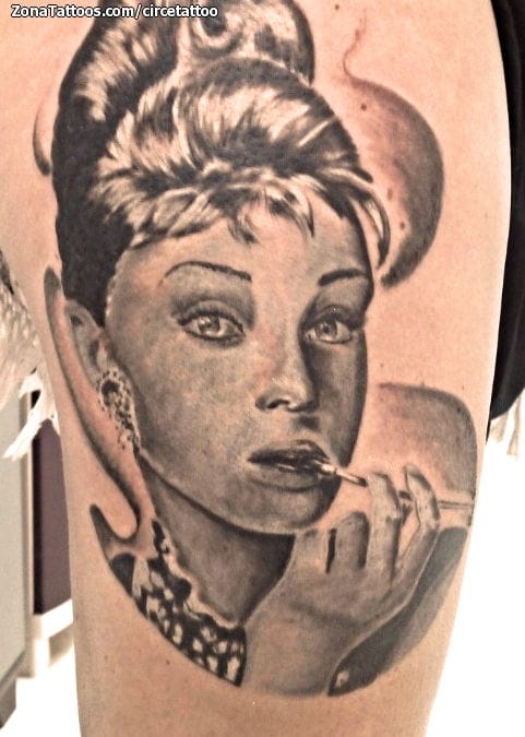 Foto de tatuaje Audrey Hepburn, Rostros, Personas