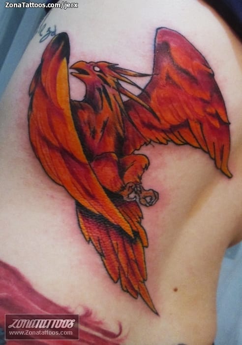 Tattoo photo Phoenix, Fantasy