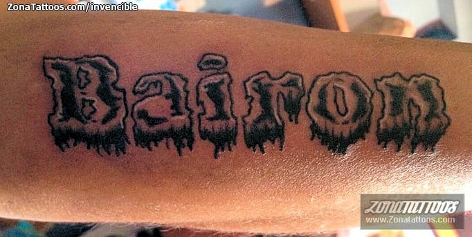 Foto de tatuaje Nombres, Letras