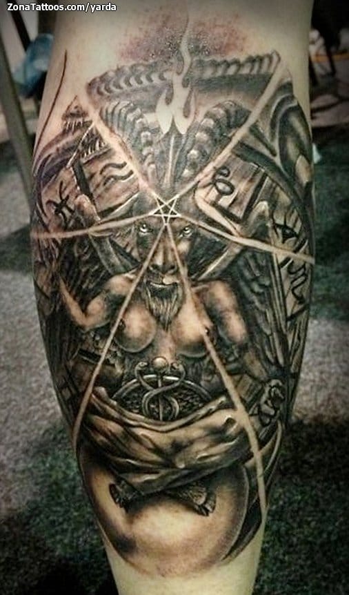 Tattoo photo Baphomet, Demons, Rams