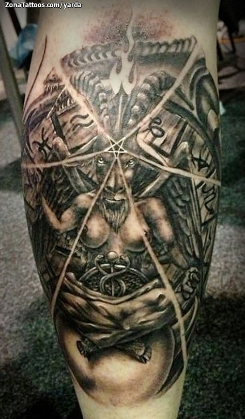 Foto de tatuaje Baphomet, Demonios, Carneros