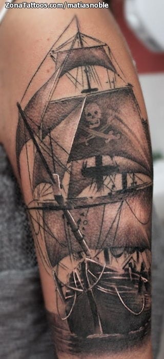 Tattoo photo Boats, Pirates