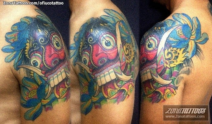 Tattoo photo Asian, Mythology, Shoulder